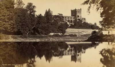 Jedburgh Abbey from the river