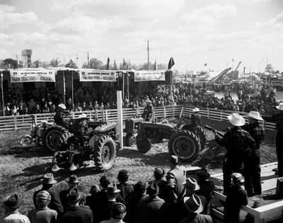 Tractors at the International Ploughing Match, Brooklin, Ontario.