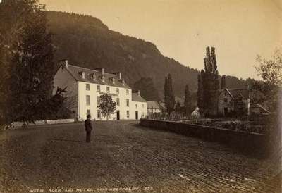 Weem Rock and Hotel, near Aberfeldy