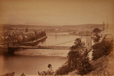 Inverness from the Castle, Looking Down