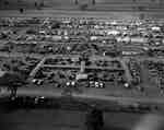 An overhead view of the International Plowing Match, Aylmer, Ontario, October 11-14, 1960.