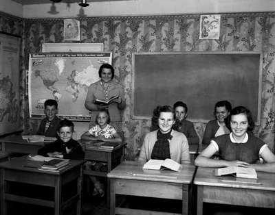 Classroom in Cape Spear, Newfoundland.