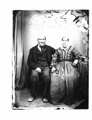 Portrait of &quot;Old&quot; Fraser and his wife.