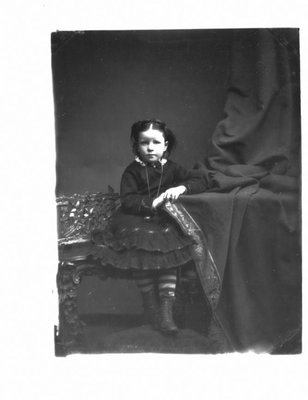 Portrait of Sadie Keith, Grand Rapids, when a young girl.