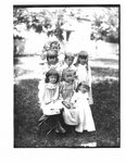 Outside group portrait of children.