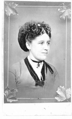 Portrait of an unidentified young woman wearing a velvet choker.