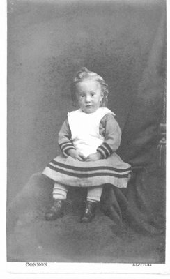 Portrait of an unidentified blonde child.