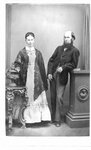 Portrait of an unidentified man and woman, standing.