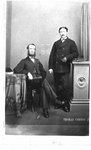 Portrait of two unidentified men, one seated.