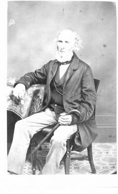 Portrait of an unidentified elderly man, seated.