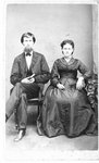 Portrait of an unidentified man and woman, seated.