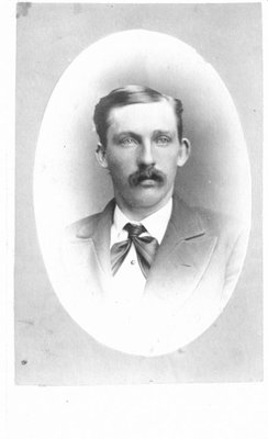 Portrait of an unidentified man with a  moustache, by J. Hampden Field, photographer, Montreal.