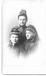 Bust portrait of 3 women, by Horace Foster, photographer, Clinton, Ontario.