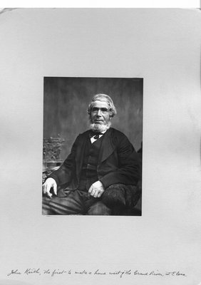 Portrait of John Keith, seated.