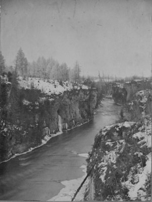 Elora Gorge in the winter.