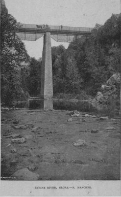 Bridge over the Irvine River, Elora.