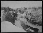 Winter view of Elora Gorge along the Grand River.