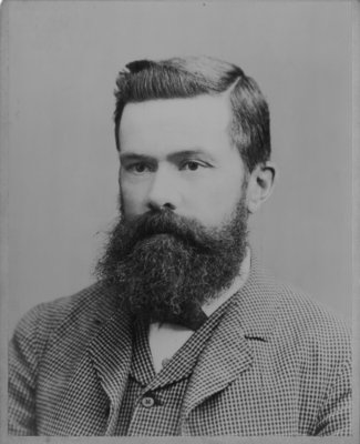 Portrait of David Boyle as a young man.