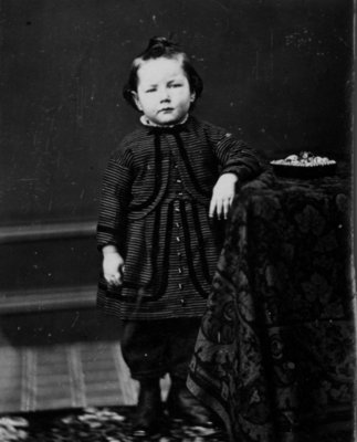 Portrait of an unidentified young child.