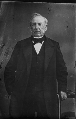 Portrait of Andrew Geddes, Crown Lands Agent, standing.