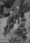 Outdoor portrait of an unidentified family.
