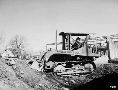 Tractor Excavating Dirt