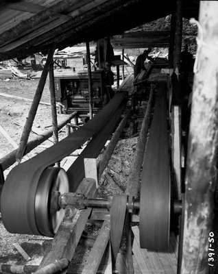 Gas Engine Powered Lumber Saw, Lockport, NB