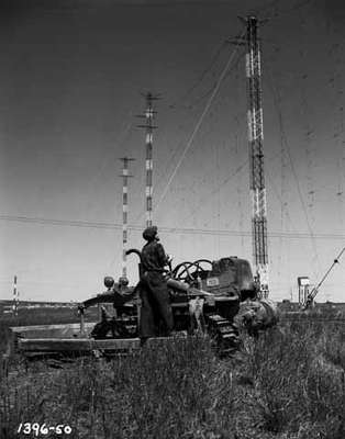 Installation of CBC Radio Towers, Sackville, NB