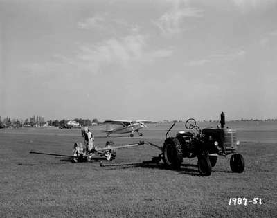 Mower, Tractor & Plane