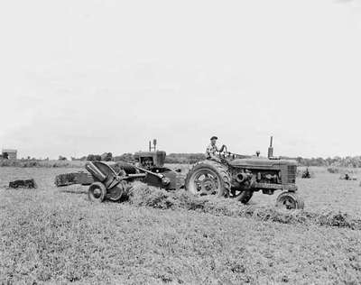 Baling Hay, Guelph, ON