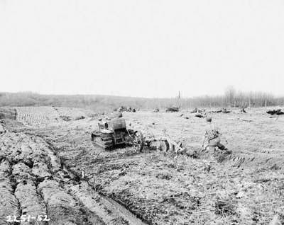 Unidentified Men Ploughing [Plowing] a Field