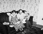 Mr. & Mrs. L. Wojciechowski Seated in Living Room, Wellandport, ON
