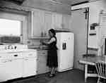 Unidentified Woman Standing in a Kitchen