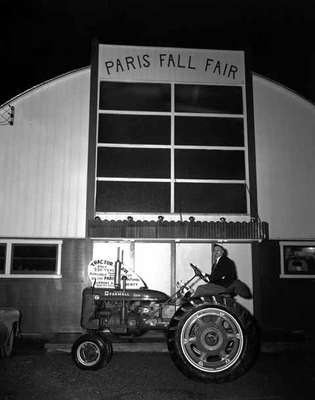 Unidentified Man on Tractor at the Paris Fall Fair, Paris, ON