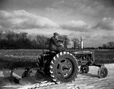 Ploughing [Plowing] a Field, Dunnville, ON