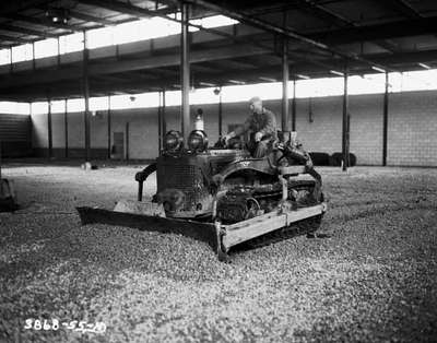 Crawler Tractor Used to Level Gravel, Toronto, ON