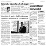 Kenilworth native Dold addresses chamber members in Northbrook