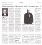 "The Friendship of Roosevelt and Vattman, Part II"