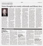 "Some thoughts on county referenda and library levy"