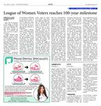 "League of Women Voters reaches 100-year milestone"