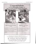 Congratulations to two outstanding members of the St. Francis Xavier School Community