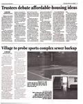 Village to probe sports complex sewer backup