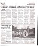 Student charged in tampering case