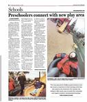 Preschoolers connect with new play area