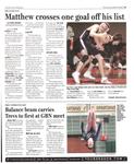 Matthew crosses one goal off his list