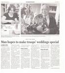 Man hopes to make troops' wedding special