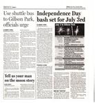 Independence Day bash set for July 3rd