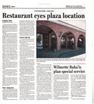 Restaurant eyes plaza location