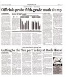 Officials probe fifth-grade math slump