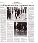 Teaching students how to pursue a dream